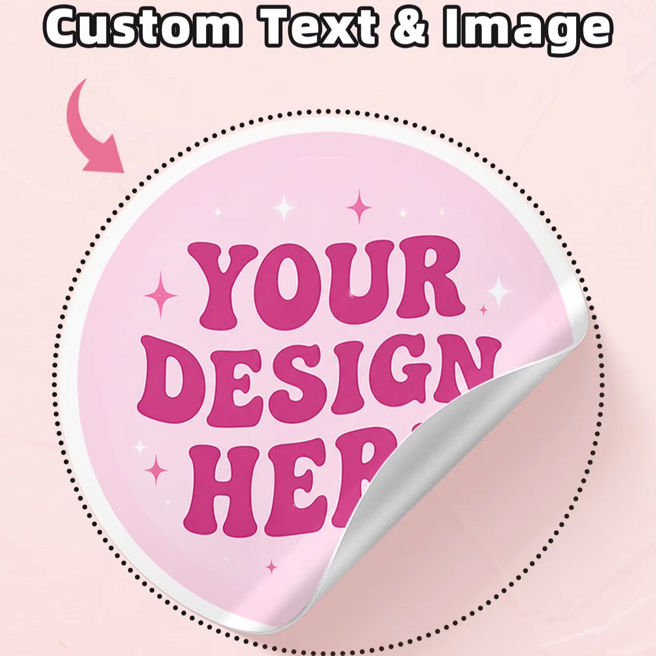 Personalised Candle Label - 1-130개 투명 PVC 맞춤형 원형 스티커,