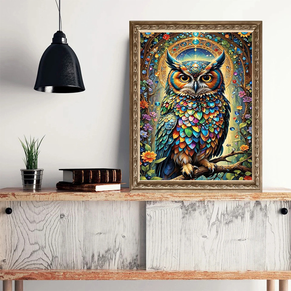 Momoart 새로운 도착 다이아몬드 모자이크 올빼미  - Photo Mosaic Print 리뷰 및 가격