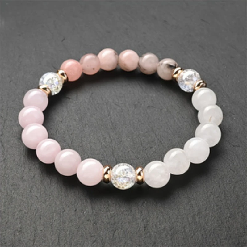돈을 유치 부 건강 펄스 적철광 패션 천연 돌 비즈 팔 - Coordinates Bracelet 리뷰 및 가격