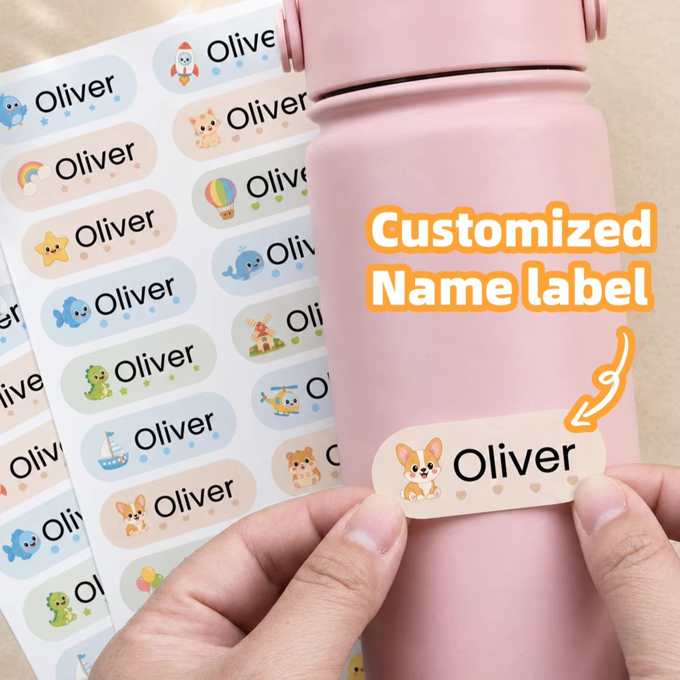 1-400PCS 맞춤형 만화 이름 스티커, 선물 가방, - Personalised Candle Label 리뷰 및 가격