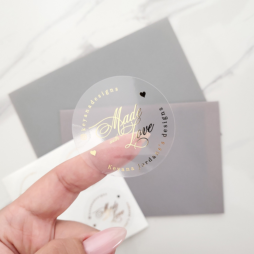 사용자 정의 50pcs 라운드 골드 호일 지우기 라벨  - Personalised Candle Label 리뷰 및 가격