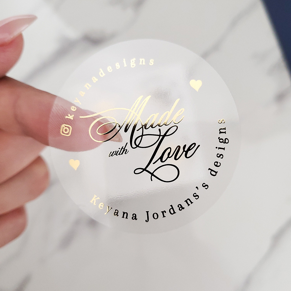 사용자 정의 50pcs 라운드 골드 호일 지우기 라벨  - Personalised Candle Label 리뷰 및 가격