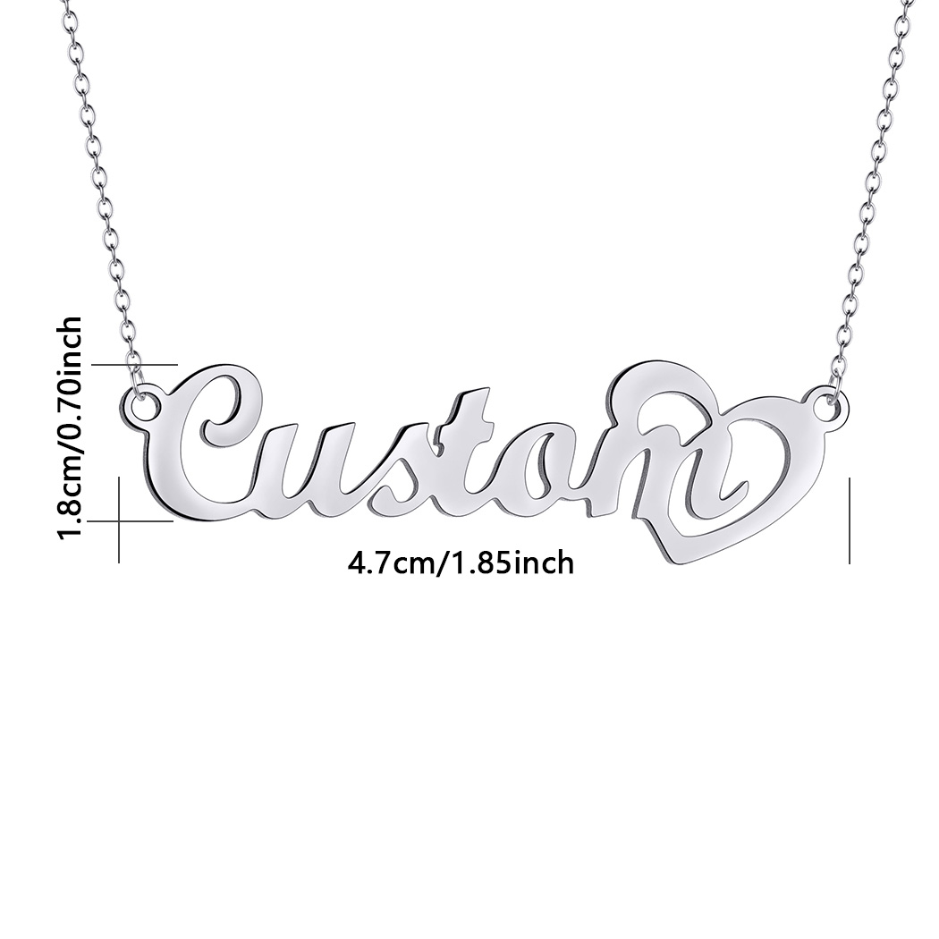 여성용 맞춤형 이름 목걸이, 미니멀리스트 문자 쇄골 체 - Name Necklace Custom 리뷰 및 가격