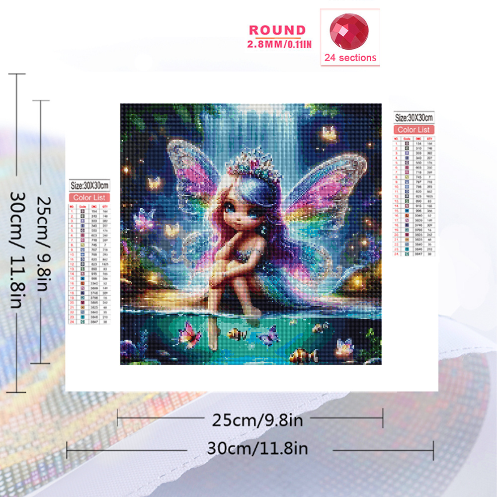 Momoart 소녀 다이아몬드 모자이크 초상화 새로운  - Photo Mosaic Print 리뷰 및 가격