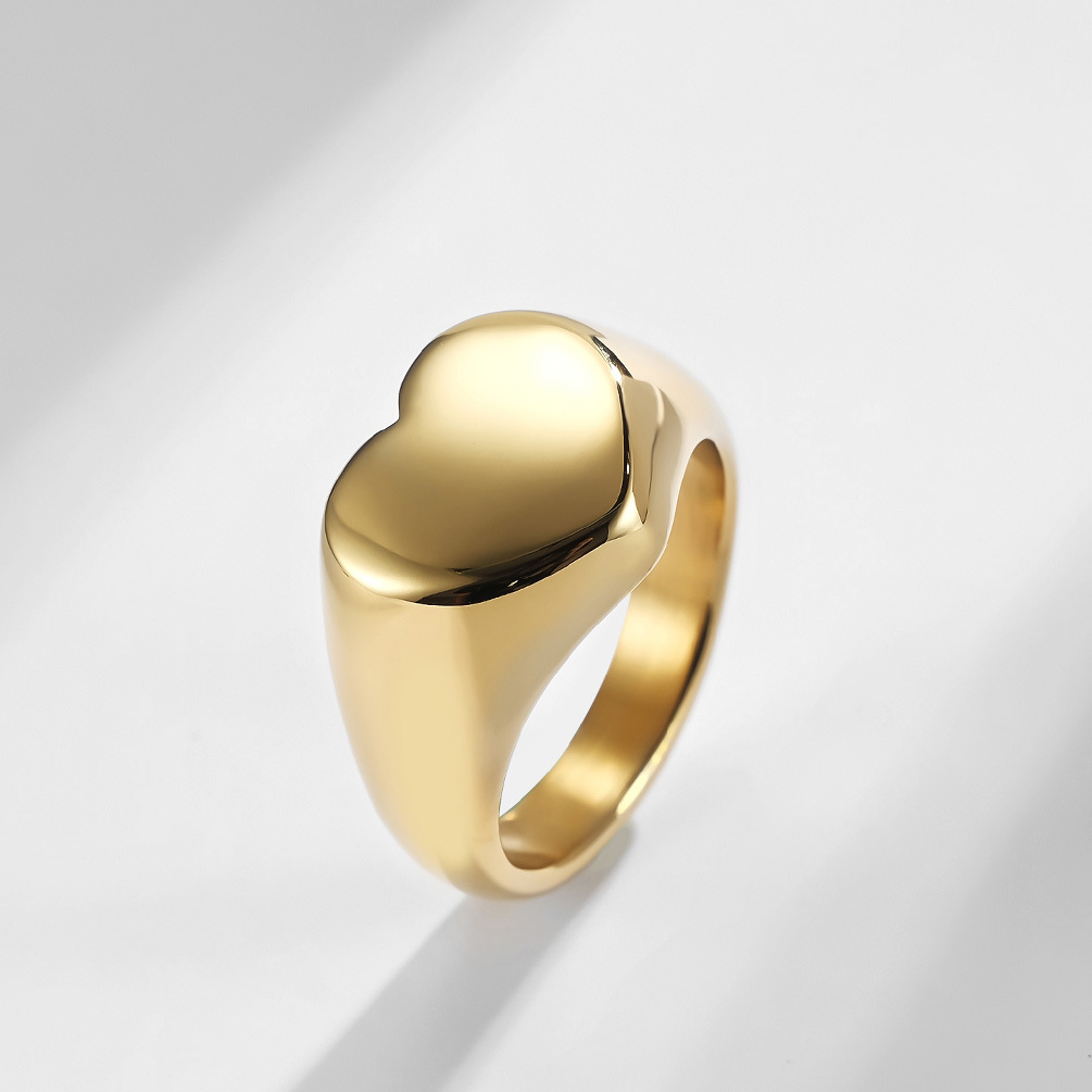 맞춤형 여성 인장 반지 여성을위한 귀여운 하트 Roun - Initial Ring Custom 리뷰 및 가격